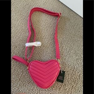 New w tags wild fable pink heart purse